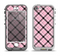 The Pink & Black Plaid Apple iPhone 5-5s LifeProof Nuud Case Skin Set