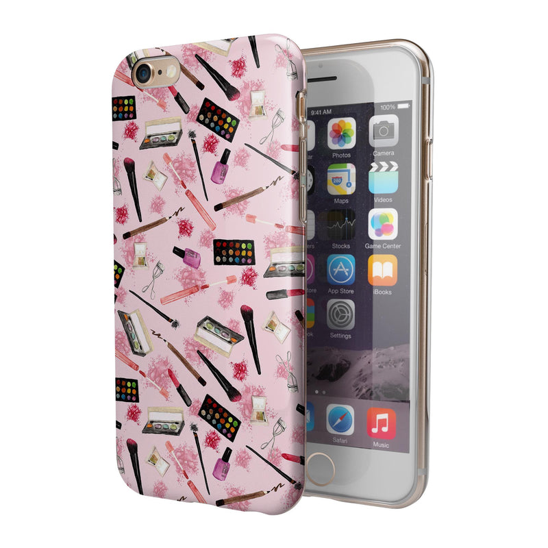 The_Pink_Out_of_the_MakeUp_Bag_Pattern_-_iPhone_6s_-_Gold_-_Clear_Rubber_-_Hybrid_Case_-_Shopify_-_V3.jpg