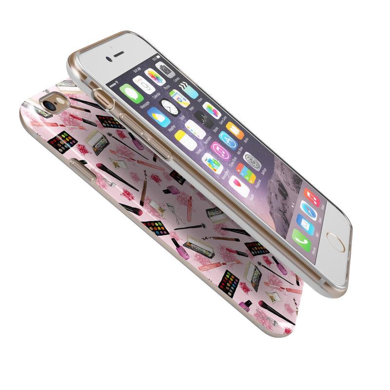 The_Pink_Out_of_the_MakeUp_Bag_Pattern_-_iPhone_6s_-_Gold_-_Clear_Rubber_-_Hybrid_Case_-_Shopify_-_V7.jpg