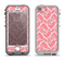 The Pink and White Swirly Heart Design Apple iPhone 5-5s LifeProof Nuud Case Skin Set