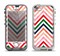 The Vibrant Fall Colored Chevron Pattern Apple iPhone 5-5s LifeProof Nuud Case Skin Set