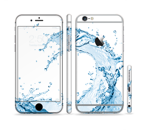 The Water Splashing Wave Sectioned Skin Series for the Apple iPhone 6/6s Plus